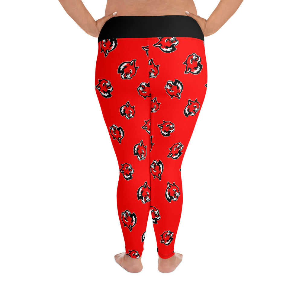 Wildcat Tossed Print Plus Leggings