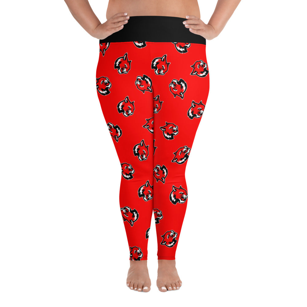 Wildcat Tossed Print Plus Leggings