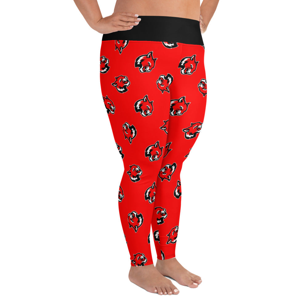 Wildcat Tossed Print Plus Leggings