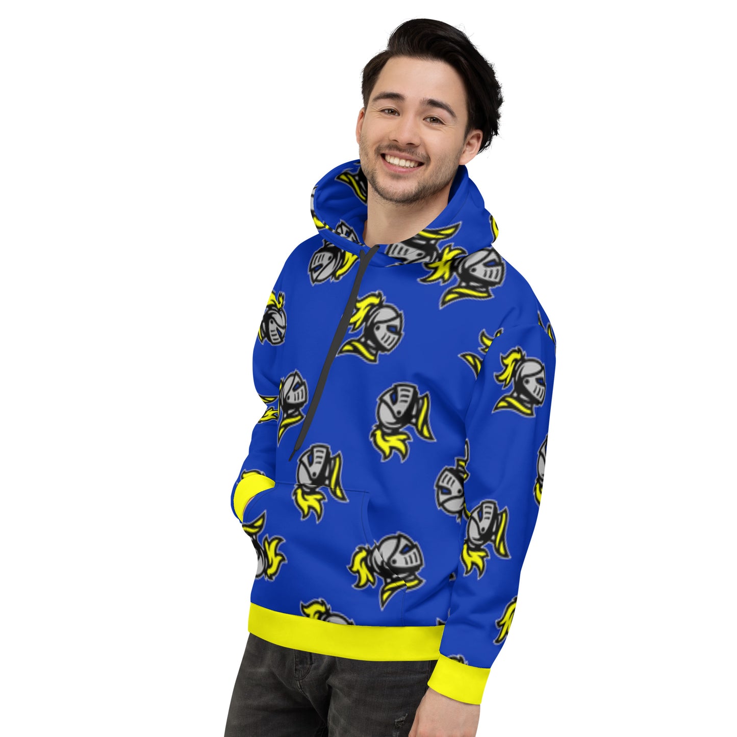 Knight Tossed Print Hoodie