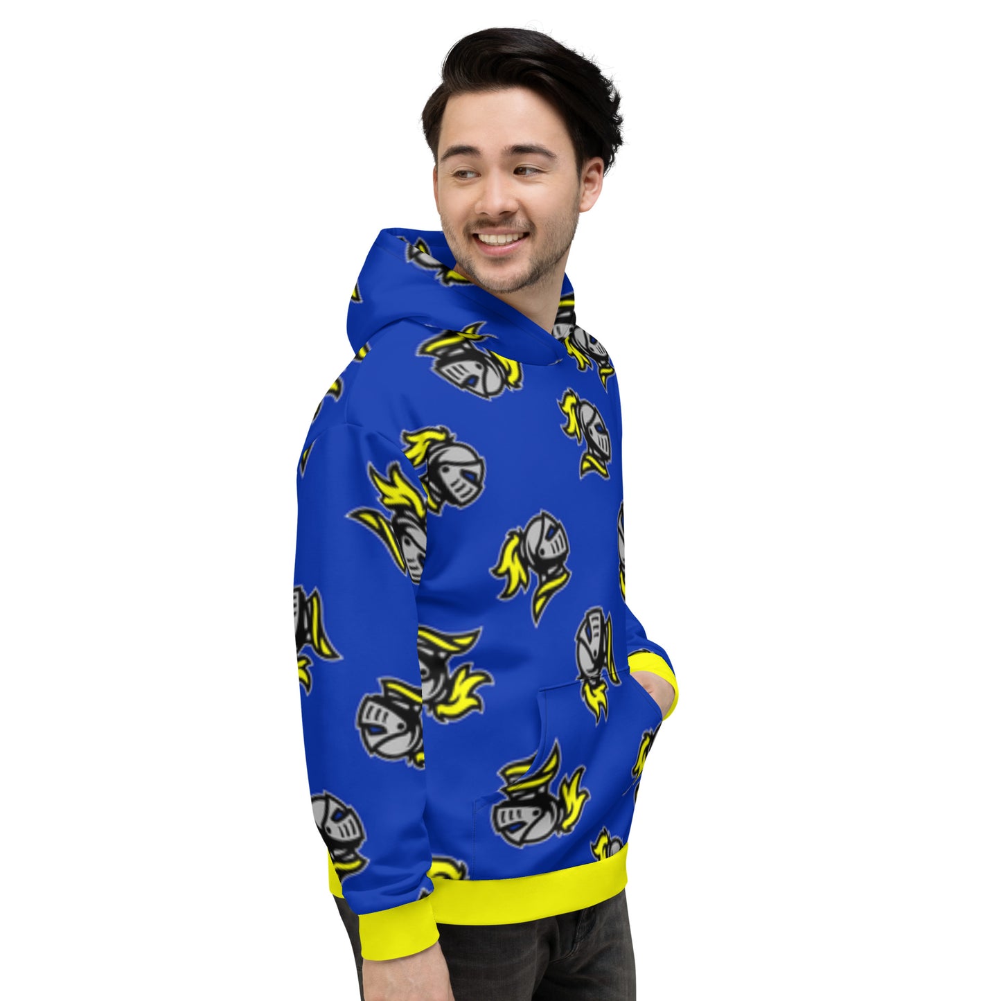 Knight Tossed Print Hoodie