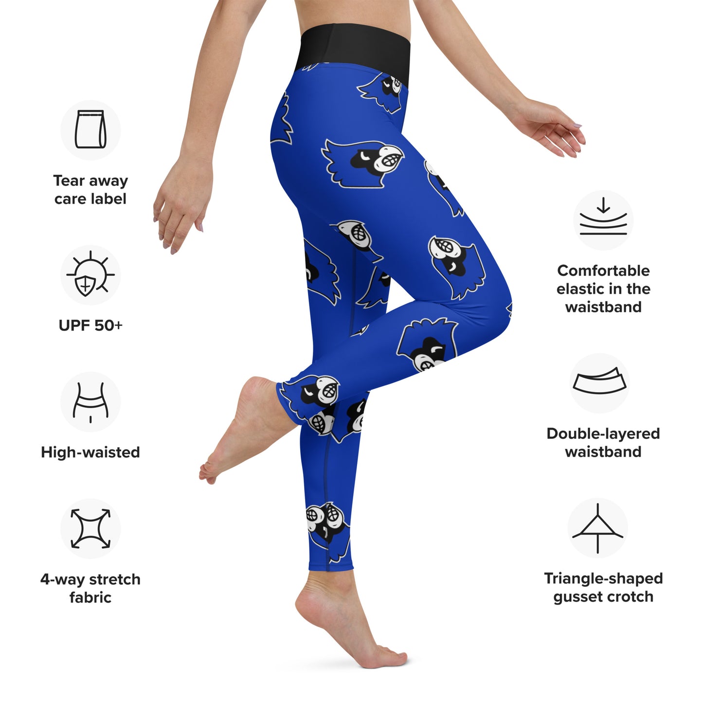 Blue Jay Tossed Print Leggings