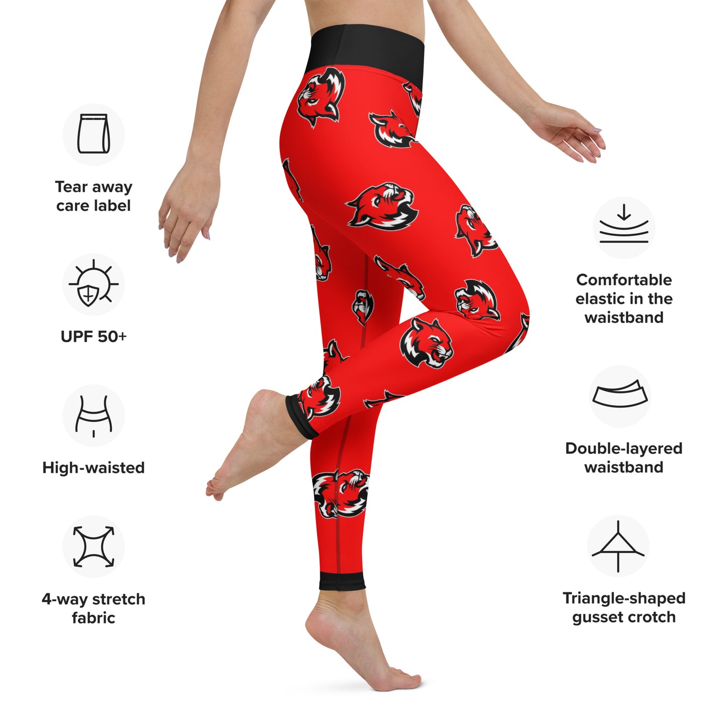 Wildcat Tossed Print Leggings