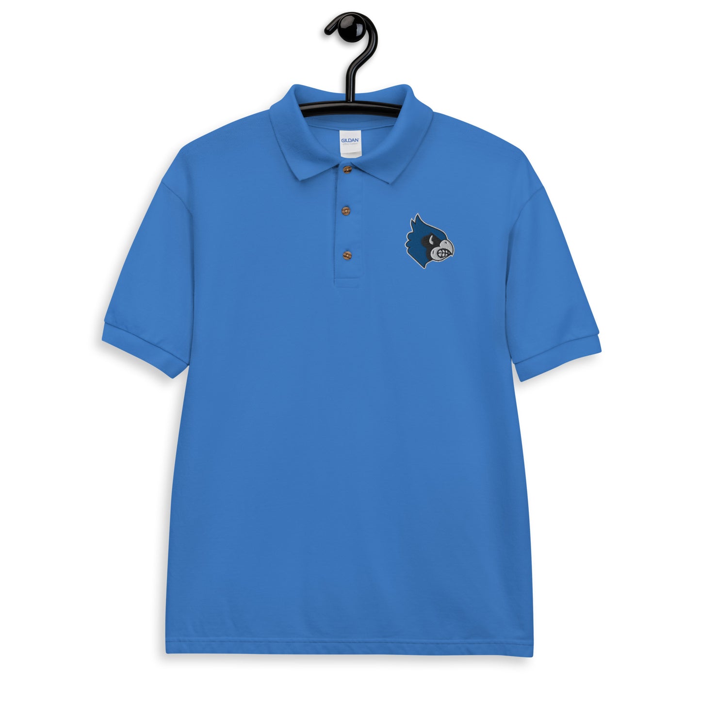 Blue Jay Embroidered Polo Shirt