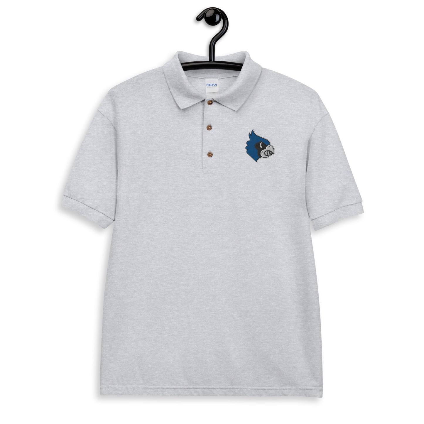 Blue Jay Embroidered Polo Shirt