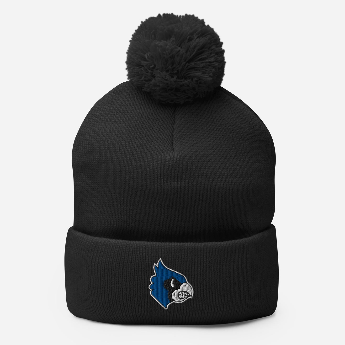 Blue Jay Pom-Pom Beanie