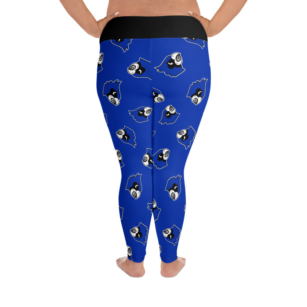 Blue Jay Tossed Print Plus Leggings