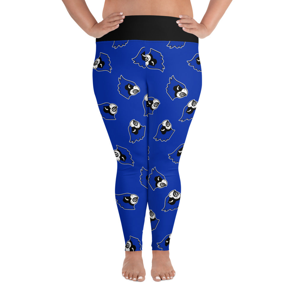 Blue Jay Tossed Print Plus Leggings