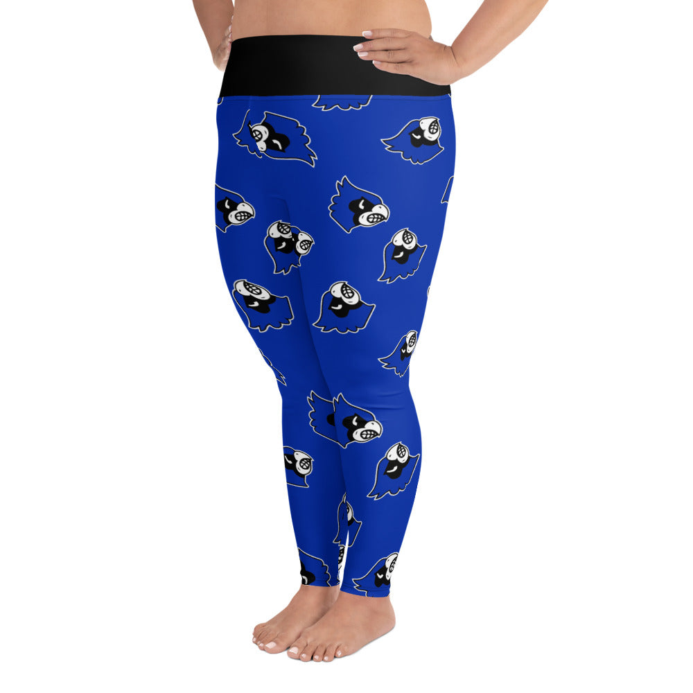 Blue Jay Tossed Print Plus Leggings