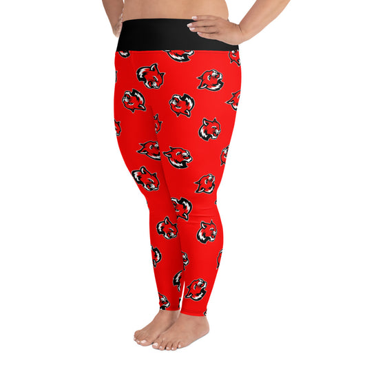 Wildcat Tossed Print Plus Leggings