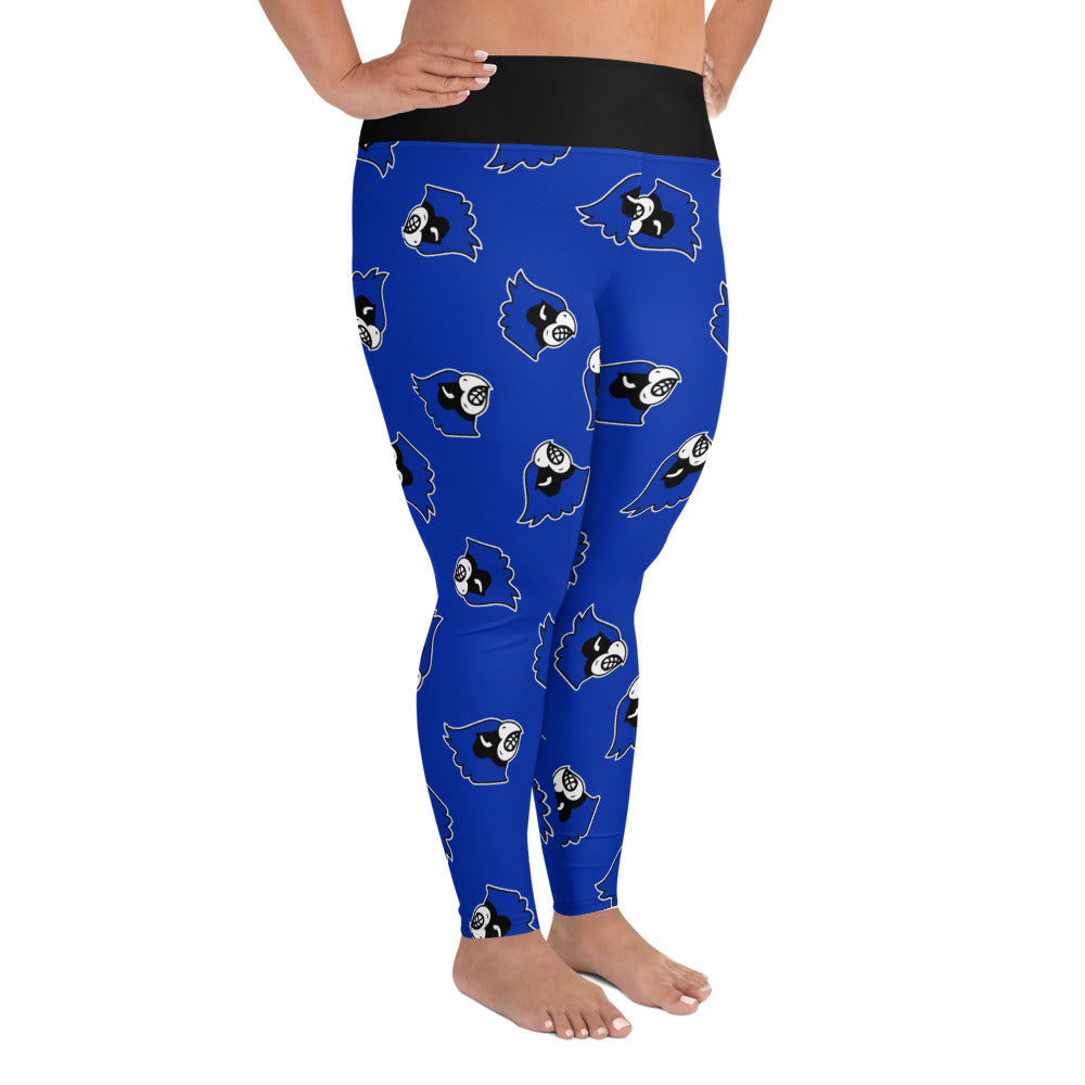 Blue Jay Tossed Print Plus Leggings