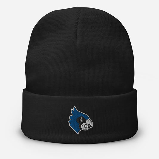 Blue Jay Embroidered Beanie