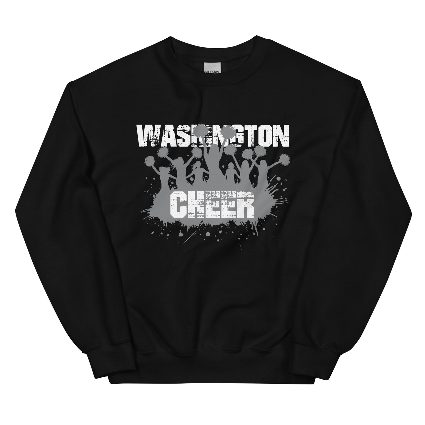 Washington Cheer Grunge Crew Neck