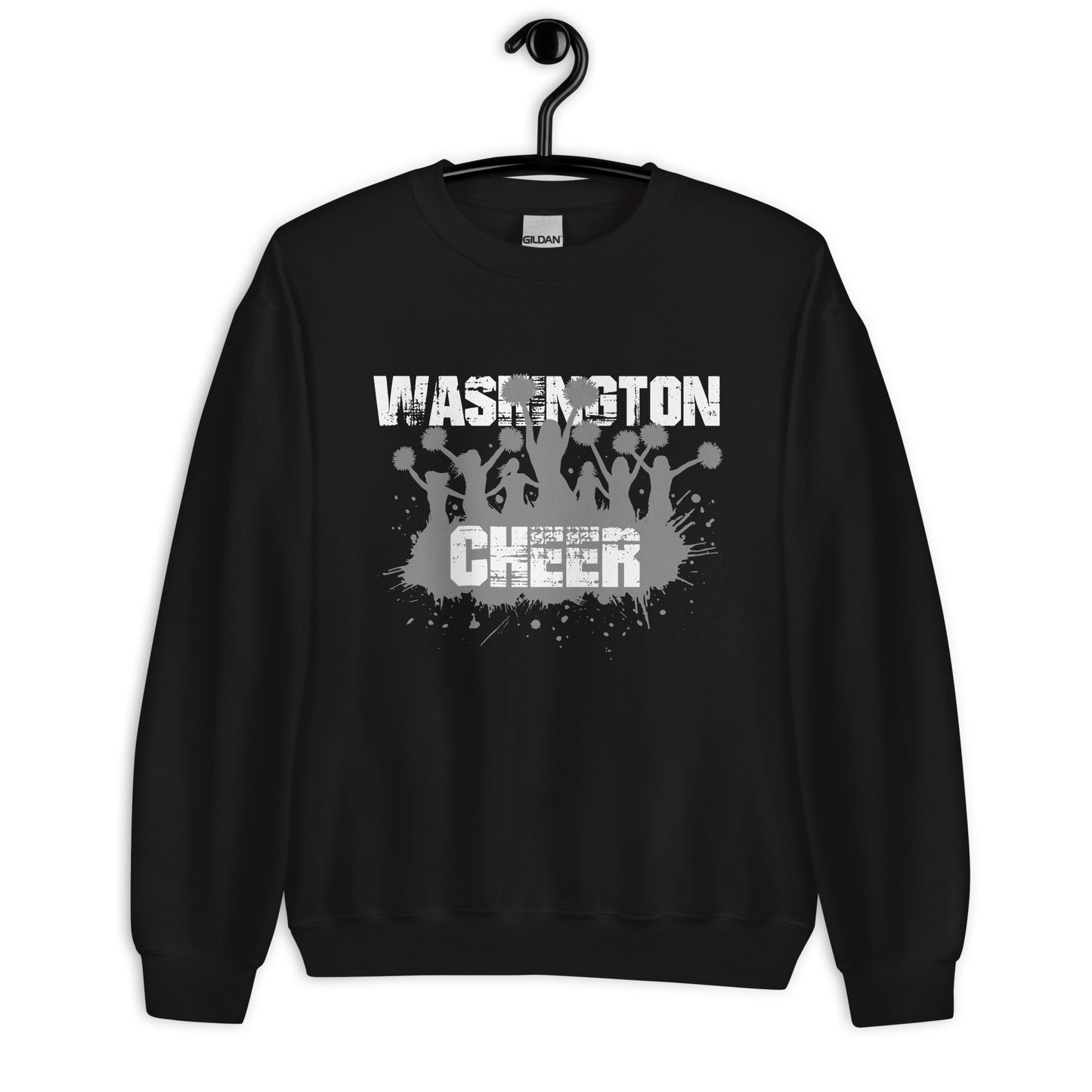 Washington Cheer Grunge Crew Neck