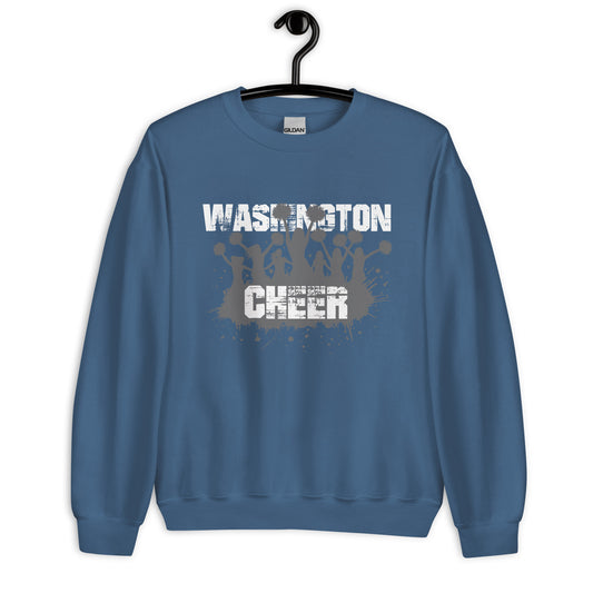 Washington Cheer Grunge Crew Neck