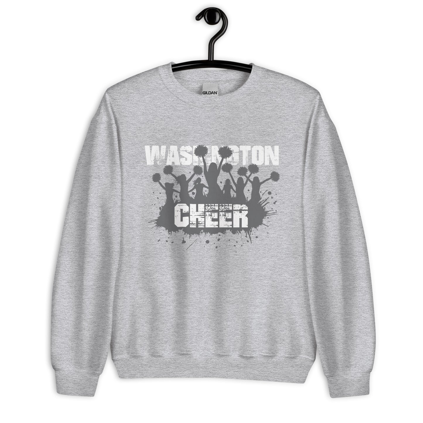 Washington Cheer Grunge Crew Neck